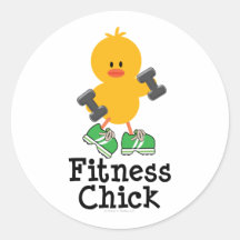 Autocollants de poussin de forme physique