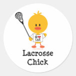 Autocollants de poussin de lacrosse