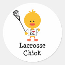 Autocollants de poussin de lacrosse