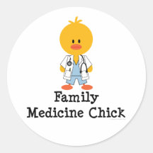 Autocollants de poussin de médecine de la famille