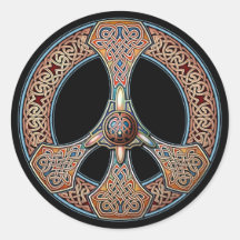 Autocollants de signe de paix de Knotwork