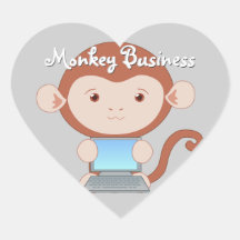 Autocollants de singe de surdoué de l'informatique