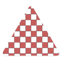 Autocollants de triangle de checkerd de rouge et d autocollants