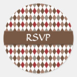 Autocollants des diamants RSVP de Brown
