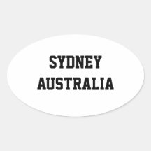 Autocollants d'ovale de Sydney Australie