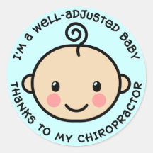 Autocollants équilibrés de chiropractie de bébé