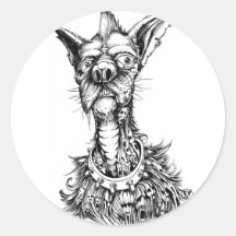 Autocollants grossiers de chien