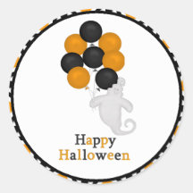 Autocollants heureux de Halloween de fantôme et de