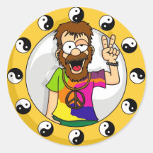 Autocollants hippies