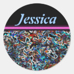 Autocollants multicolores et noirs de Personalized