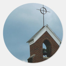 Autocollants personnalisés de Steeple d'église chr