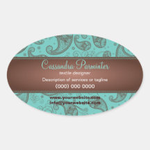 Autocollants promotionnels somptueux de Paisley