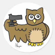 Autocollants suicidaires de hibou