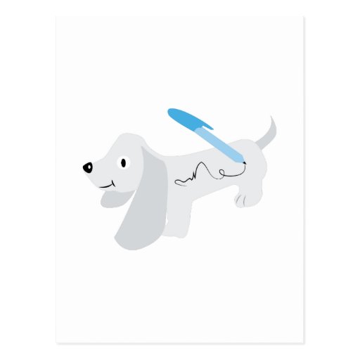Autograph Dog Postcard Zazzle