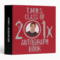 Autograph Graduation Book Binder Red 2 binders