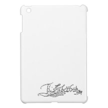Autograph of Queen Elizabeth I of England iPad Mini Cover