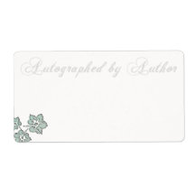 Autographed by Author Bookplate Personalized Shipping Label