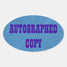 Autographed Copy - Oval Stickers (3)