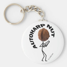 Autoharp Nut Key Chain