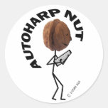 Autoharp Nut Round Sticker