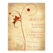 Automne personnalisable épousant la carte- de répo cartons d'invitation