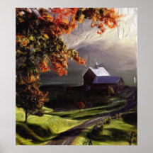 AUTOMNE TÔT, VERMONT--PEINTURE ORIGINALE POSTERS