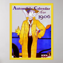 Automobile Calendar for 1906  ~ Vintage Ad Poster