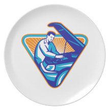 Automobile Mechanic Repair Car Retro Plates