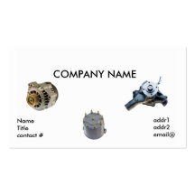 automotive parts business card