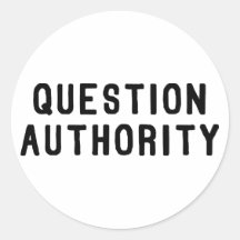 Autorité de question autocollants