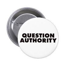Autorité de question - noir badge avec épingle