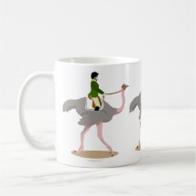 Autruche anglaise tasse à café