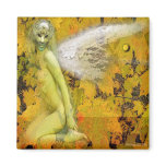 autumn angel by gregory gallo refrigerator magnet