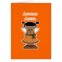 Autumn Angel Greeting Card