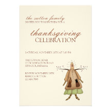 Autumn Angel · Thanksgiving Invitation