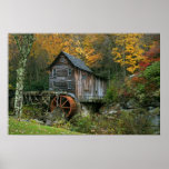 Autumn  At The Grist Mill  Print