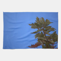Autumn begins hand towel