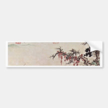 Autumn Boating On The River By Sheng Mou Bumper Sticker