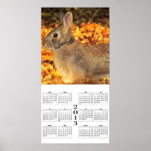 Autumn Bunny - 2013 Calendar Poster