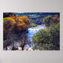 Autumn, Carmel Valley River, California Print