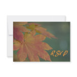 Autumn Colors Wedding RSVP Response Card Invite