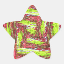 Autumn Colour Star Sticker