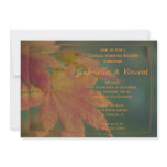 Autumn Colours Couples Wedding Shower Invitation
