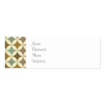 Autumn Colours Diamond Star in Circle Pattern Prin Business Card