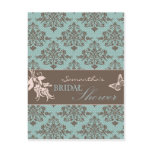Autumn Damask BRS Invitation Postcard