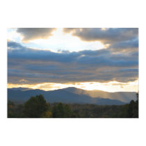Autumn Evening in the Mountains Poster posters