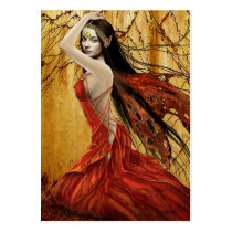 Autumn Fairy Gift Tag Business Card Templates