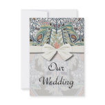 autumn fall foliage floral art nouveau invites