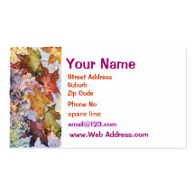 Autumn  Fall Leaves  Business Card