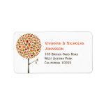 Autumn / Fall Tree Leaves Maple Custom Address Lab Address Labels